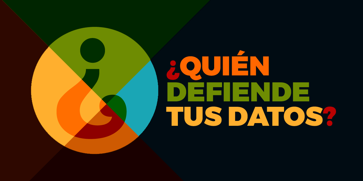 logo for the project "quien defiende tus datos"