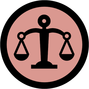 illustration of the scales of justice