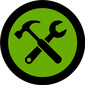 illustration of a hammer and a wrench